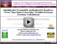 Automatically calculates overtime in QuickBooks